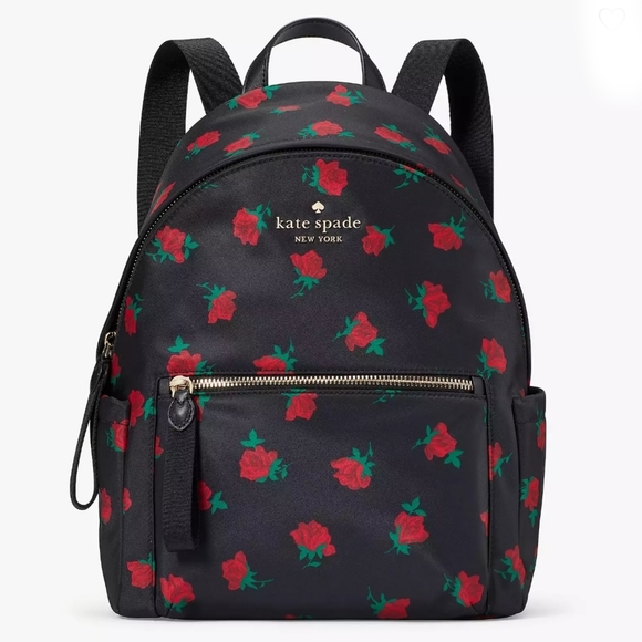 kate spade Handbags - Kate Spade Chelsea Rose Toss Printed Medium Backpack NWT Stlye KE435